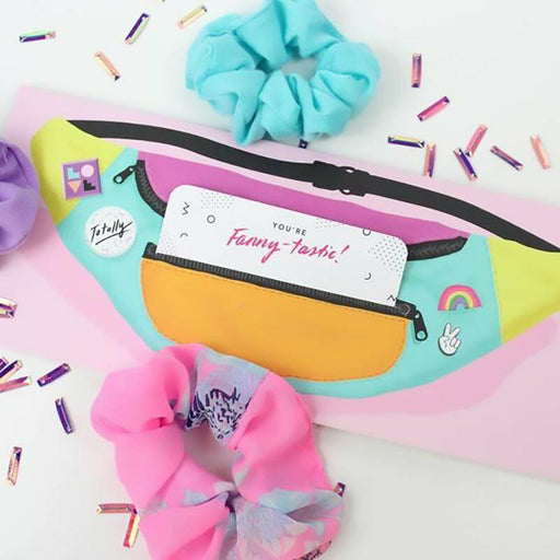 1980's Retro Fanny Pack Greeting + Money Holder Card - Inklings Paperie