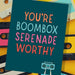 80's Boombox Serenade Greeting Card - A Smyth Co