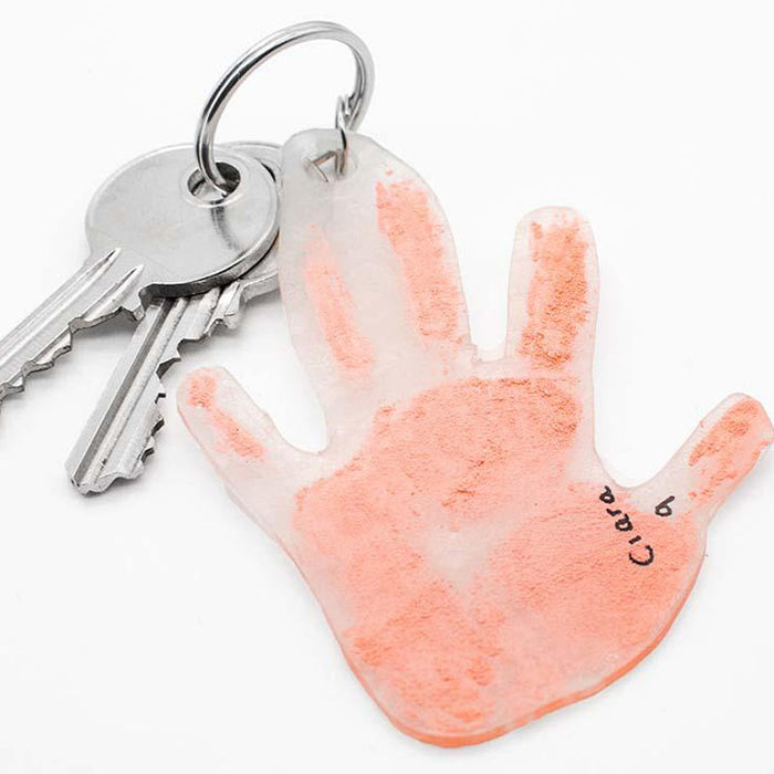 Create Your Own Hand Print Keychain Kit by Pikkii at Perpetual Kid