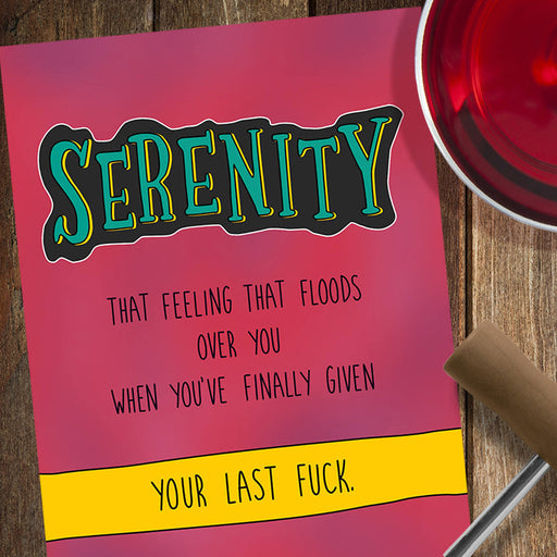 Serenity Last F*ck Friendship Card - Cheeky Kumquat
