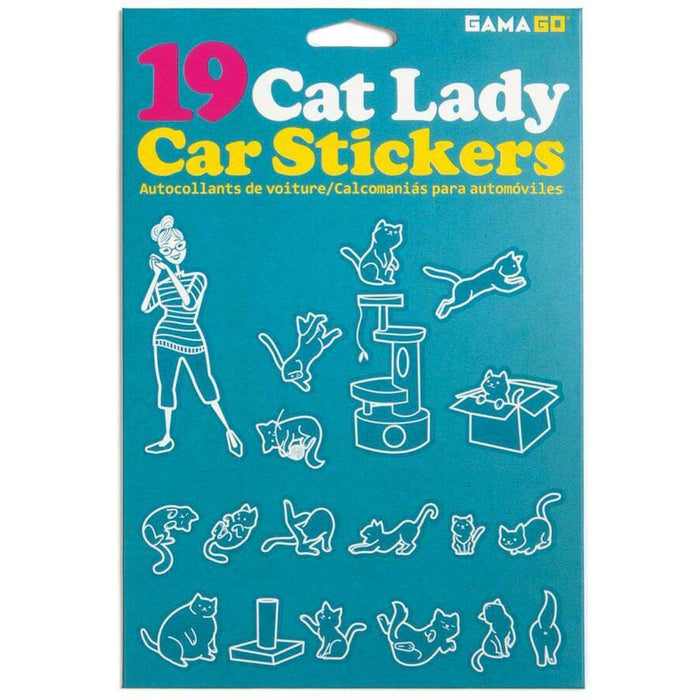 Cat Lady Car Stickers - Unique Gift by GamaGo