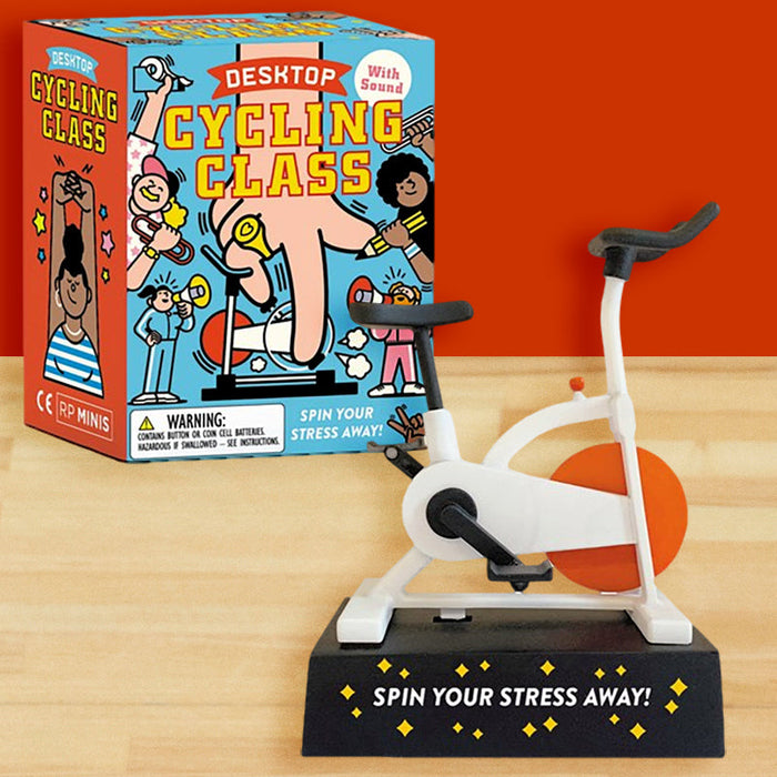 Desktop Cycling Class: Spin Your Stress Away! - Unique Gift by Running Press