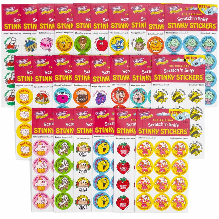 Official Collector's Edition - Retro Scratch n' Sniff Stinky Sticker Set - Unique Gift by Trend
