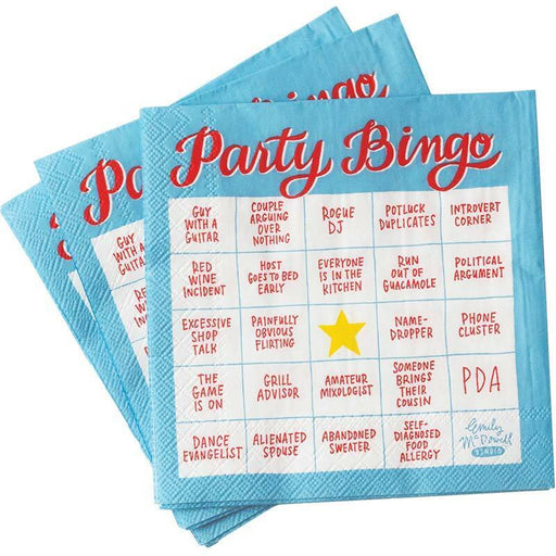 Party Bingo Cocktail Napkins - Unique Gift by Emily McDowell & Friends