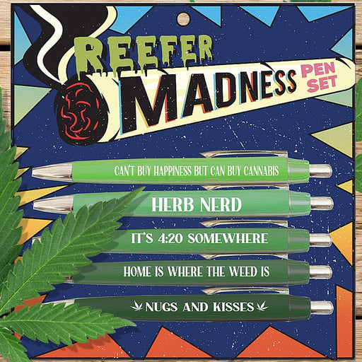 Reefer Madness Pen Set - Unique Gift by Fun Club