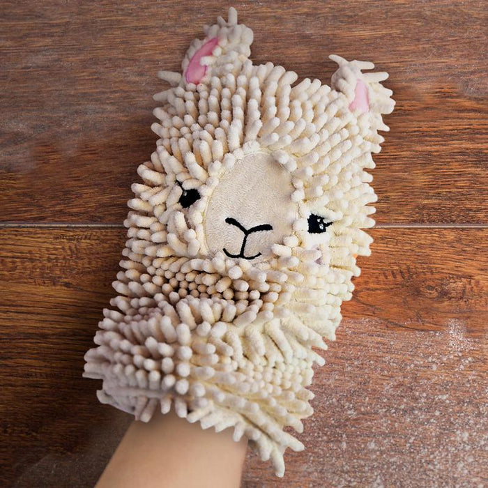 Spit Shine Llama Duster Mitt - Unique Gift by Fred