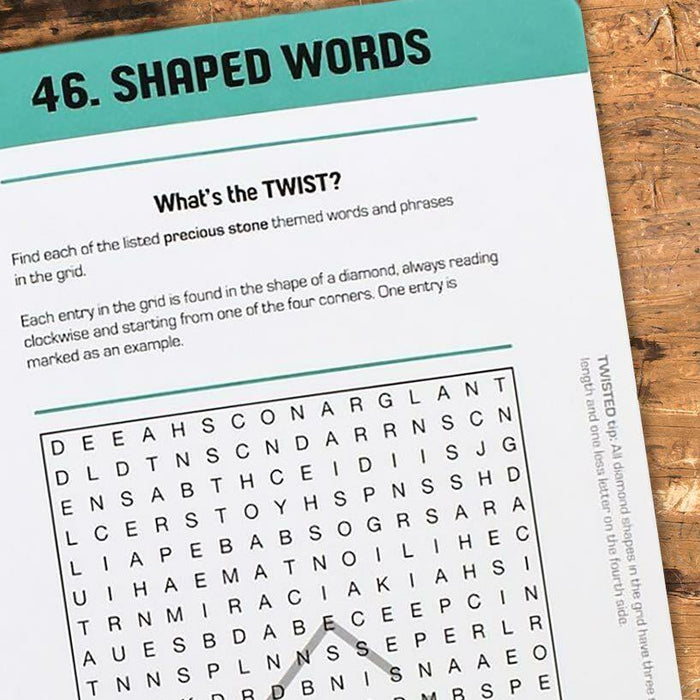 Twisted Word Search - Unique Gift by Ginger Fox