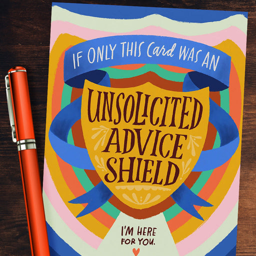 Unsolicited Advice Shield Empathy Card