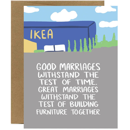 Funny Greeting Card - Ikea Building Furniture Together