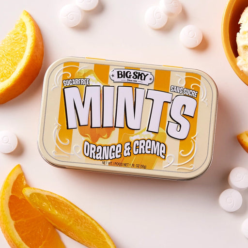 Orange & Creme Mints - Creamsicle Flavored Sugar Free Candies
