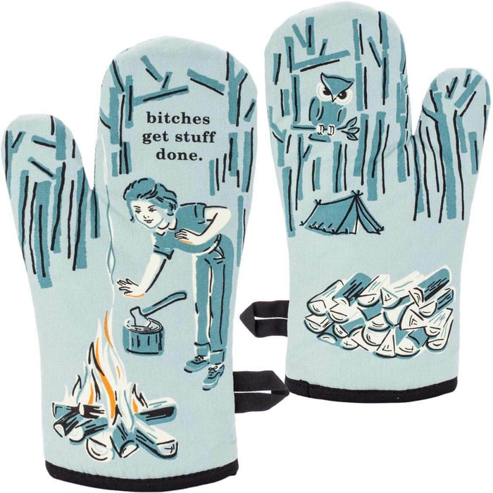 B*tches Get Stuff Done Oven Mitt - Unique Gift by Blue Q