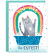 Litter-ally The Cutest Kitty Cat Greeting Card - Unique Gift by Mudsplash Studios