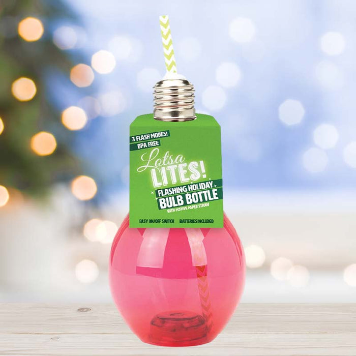 Lotsa LITES! Flashing Holiday Beverage Bulb - Unique Gift by Exclusive