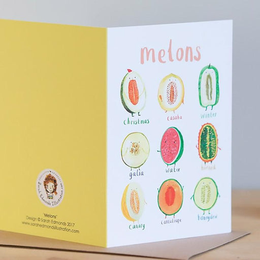 Melons Dirty Pun Greeting Card - Unique Gift by Sarah Edmonds Illustration