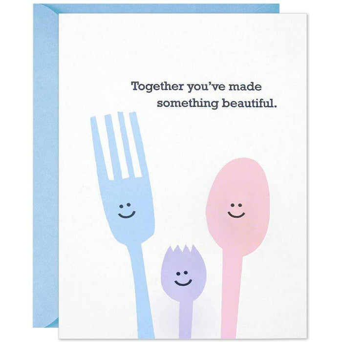 New Baby Spork Greeting Card - Unique Gift by McBitterson's