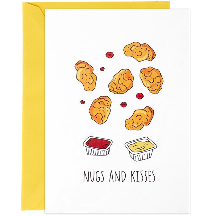 Nugs and Kisses Greeting Card - Unique Gift by Humdrum Paper
