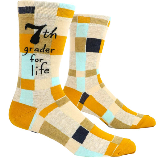 7th Grader For Life Men's Socks - Blue Q