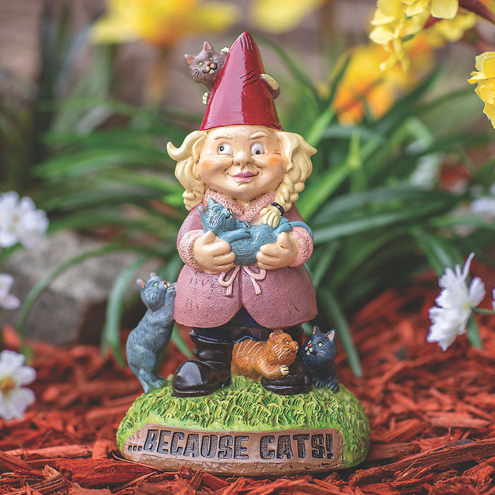 Crazy Cat Lady Gnome - BigMouth Toys