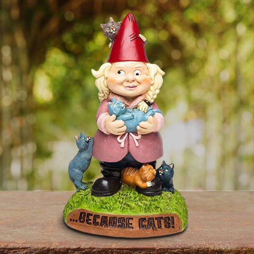 Crazy Cat Lady Gnome by BigMouth Toys