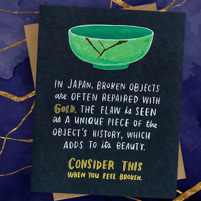 Kintsugi Broken Objects Empathy Foil Card