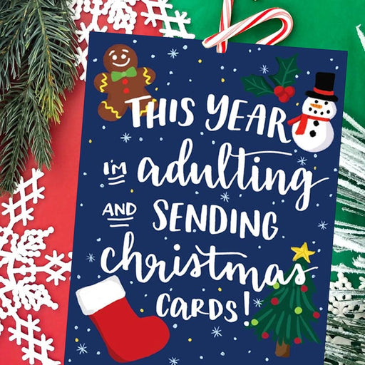 Adulting Christmas Greeting Card
