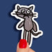 Frazzled & Anxious Cat Sticker - Embrace weird cat quirks!