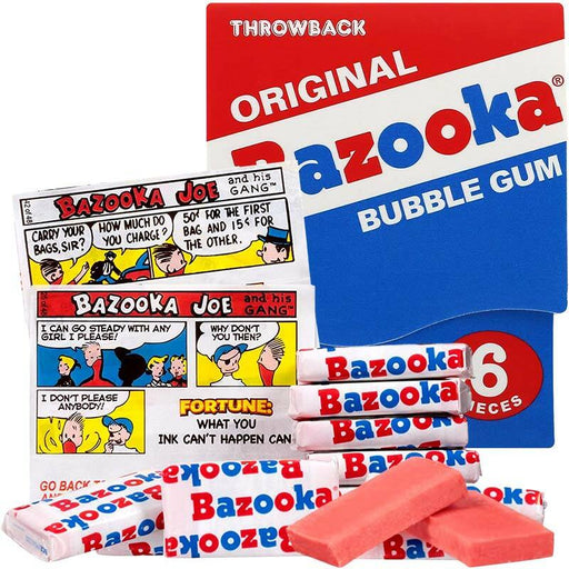 Bazooka Throwback Gum - Nassau Candy