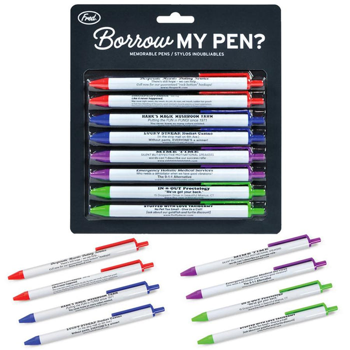 Borrow My Pen? With Funny Business Ads by Fred & Friends at Perpetual Kid