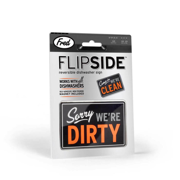 Flipside Reversible Dishwasher Sign by Fred & Friends at Perpetual Kid