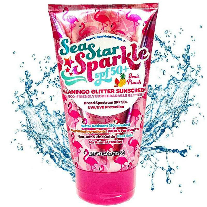 Glamingo Fruit Punch Scented Glitter Sunscreen by Sunshine & Glitter at Perpetual Kid