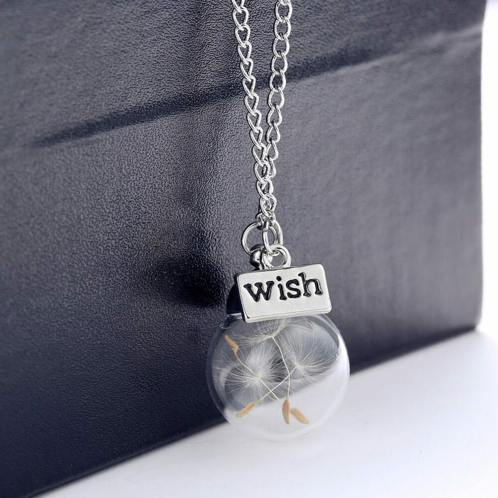 Global Wishes Dandelion Necklace by Perpetual Kid Exclusives at Perpetual Kid