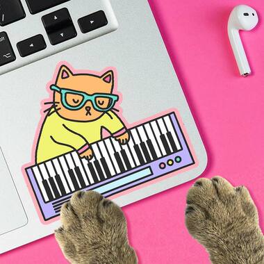 Keyboard Cat Internet Meme Sticker by Turtle's Soup at Perpetual Kid