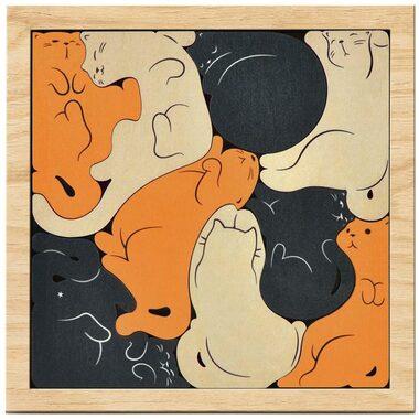 Kitty Corner Wooden Cat Puzzle by Fred & Friends at Perpetual Kid