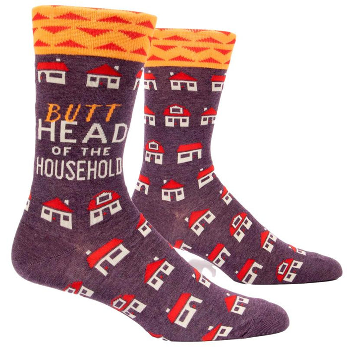 Butthead Of The Household Men's Socks - Blue Q