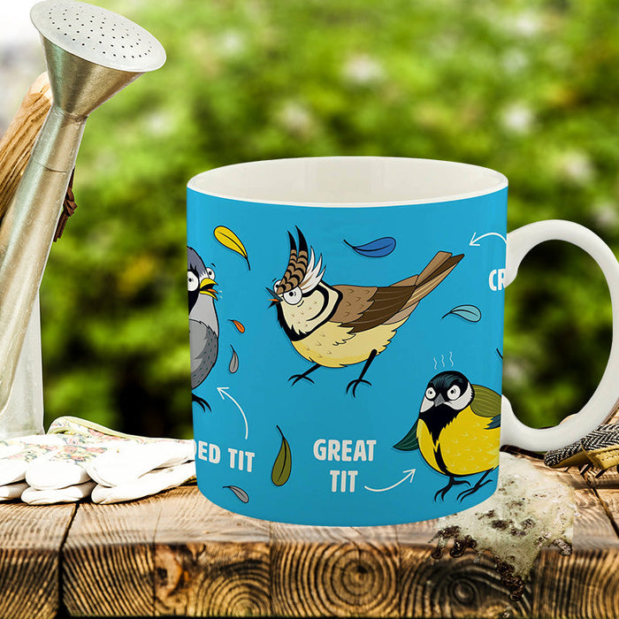 Calm Your Tits Mug - Ginger Fox - Birds