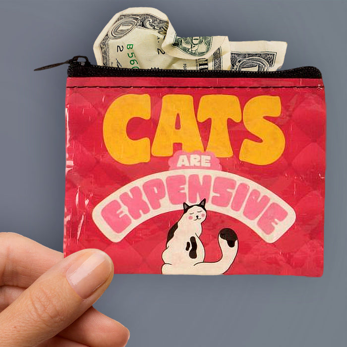 Cats Are Expensive Coin Purse - Blue Q