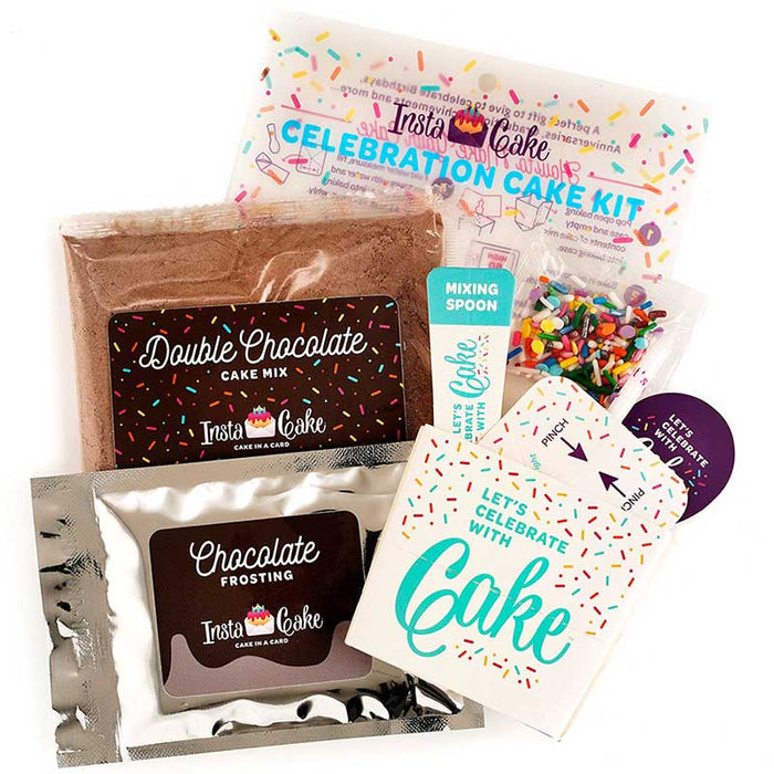 InstaCake Cards - Double Chocolate Celebration Cake Kit