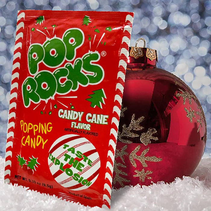Christmas Candy Cane Pop Rocks by Nassau Candy