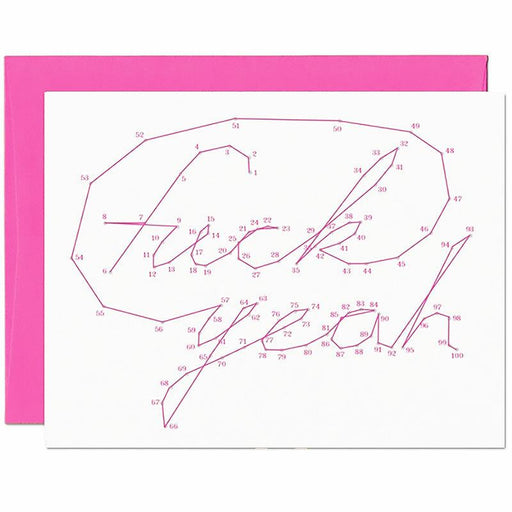 Connect The Dots F*ck Yeah Card - Warren Tales Greeting Cards