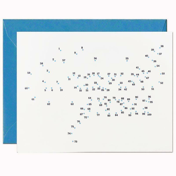 Connect The Dots Thank You Card - Warren Tales Greeting Cards