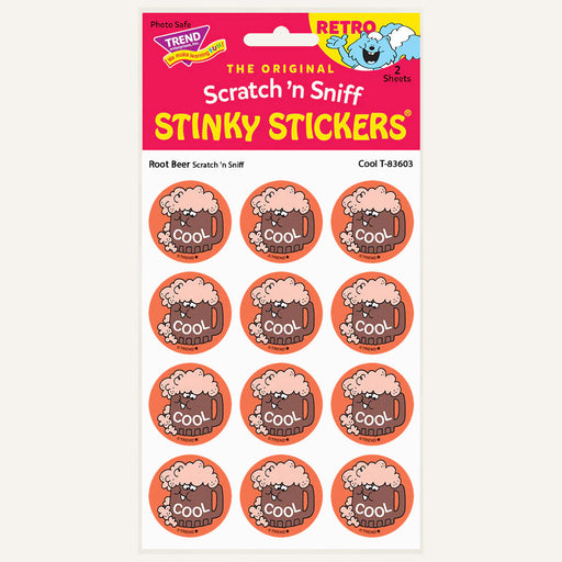 Cool Root Beer Scent Retro Scratch 'n Sniff Stinky Stickers