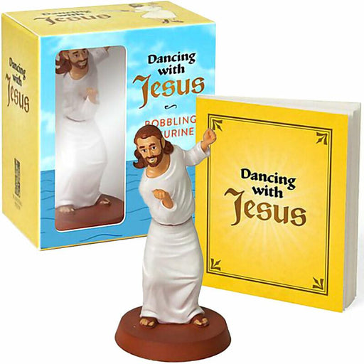 Dancing with Jesus Mini Bobbling Figurine + Book - Running Press
