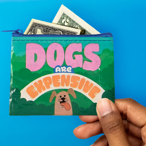 Dogs Are Expensive Coin Purse - Blue Q