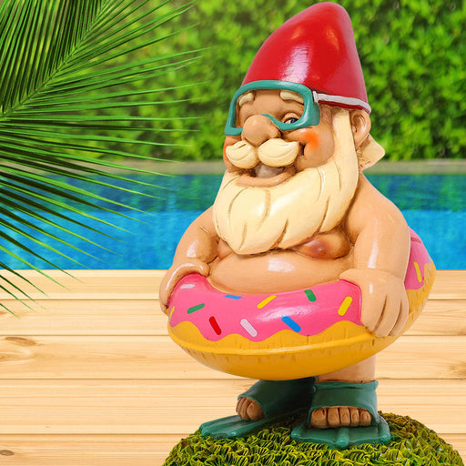 Donut Pool Float Garden Gnome