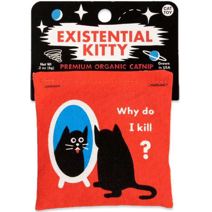 Existential Kitty Catnip Cat Toy - Blue Q