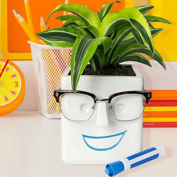 Face Plant Planter + Eyeglass Holder