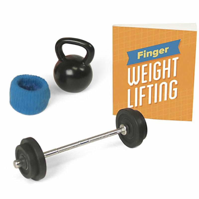 Finger Weightlifting Set - Unique Gifts - Running Press
