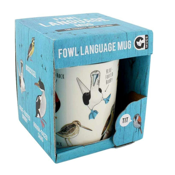 Fowl Language Bird Mug by Ginger Fox