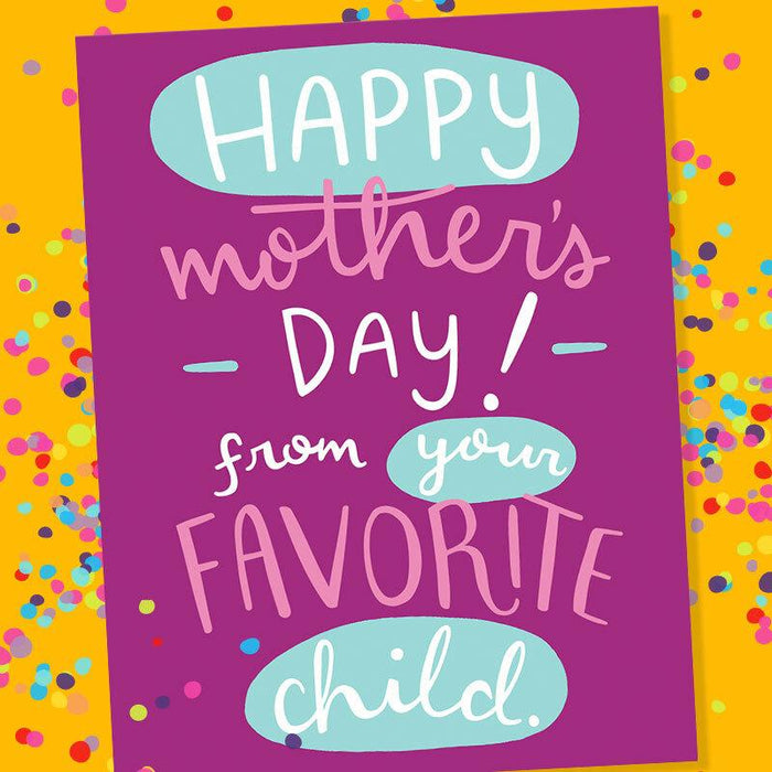 From Your Favorite Child Mother's Day Card - Grey Street Paper
