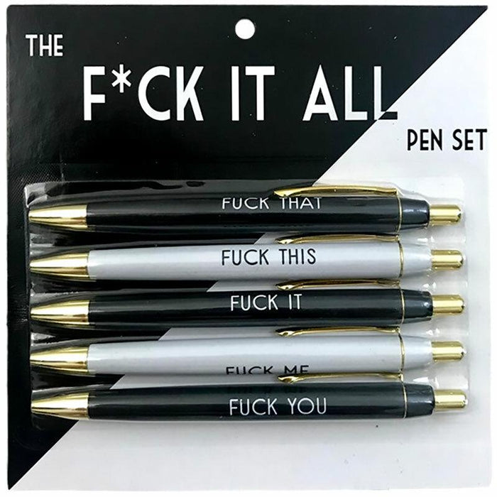 Fuck It All Pen Set, Funny Gifts